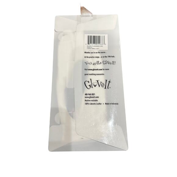 Golf Glove Glove It Lavender Orb Size Small Left 100% Calbretta Leather Washable - Picture 2 of 2